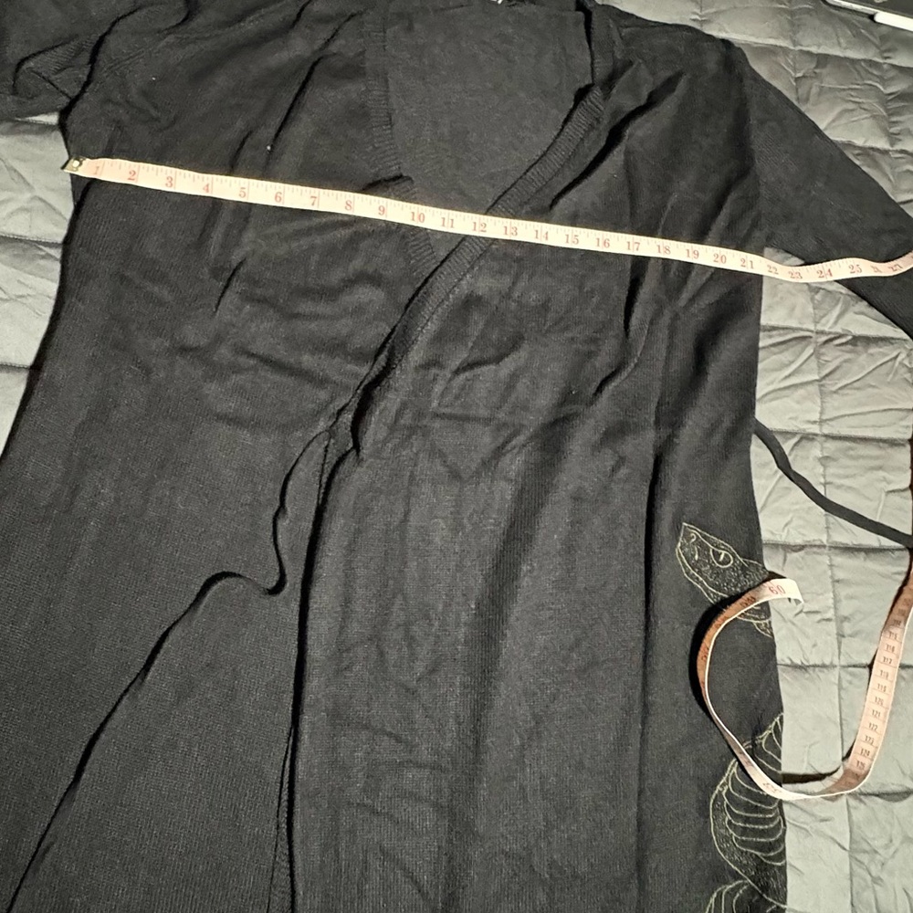 Serpent Snake Embroidered Knit Midi Dress - Picture 7 of 10